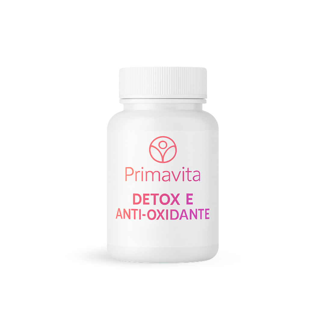 66 CÁPSULAS DETOX E ANTI-OXIDANTE - PRIMA VITA - Imagem 1